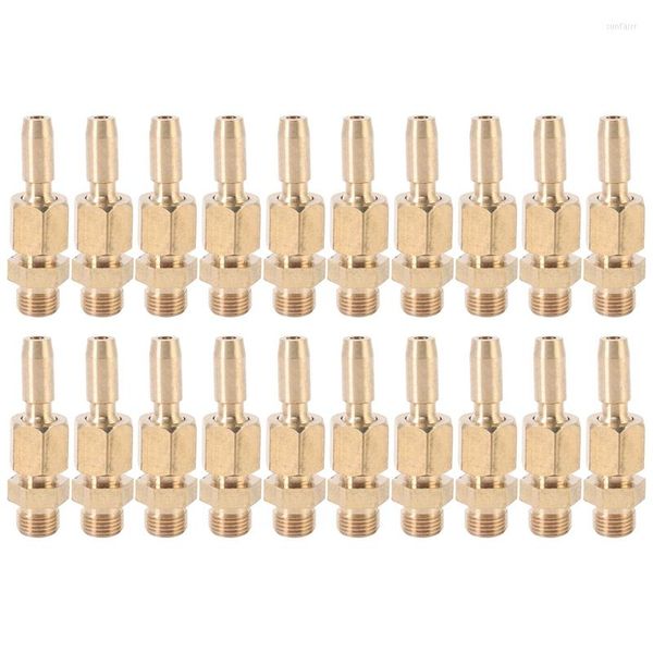 Decorações de jardim 20pcs 1/8 polegada DN6 BRASS CHURSING SPRAPELO BOCODINGS BOCKLES DE CORTANDO UNIVERSAL CORTA