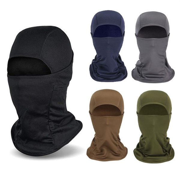 Máscara de Balaclava à prova de vento ao ar livre Máscara facial Face Face UV Motocicleta Ciclismo Sun Hood Capt Tactical para mulheres Men2803