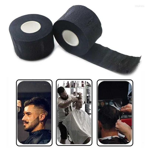 Knieschützer Einweg-Friseur-Papierhalsstreifen Friseur Stretchy Wrap Tissue-Rolle für Salon-Haarschnitt-Styling R66E