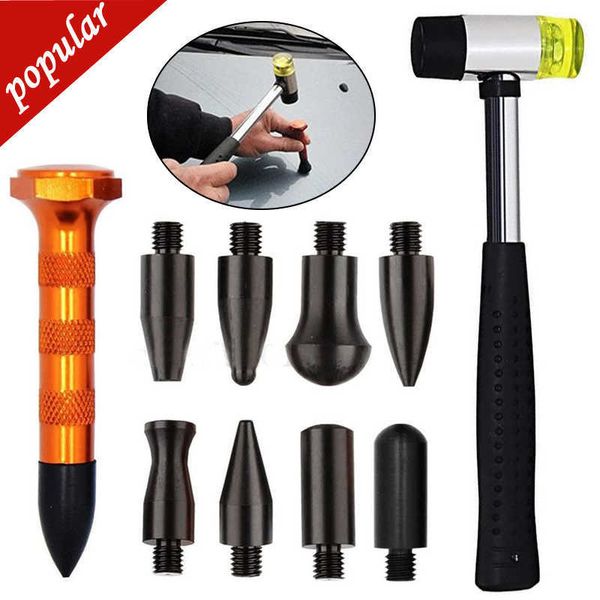 New Car Body Dent Repair Tool Kit Paintless Dent Removal Tap Down Tools Dent Rubber Hammer Auto Body DIY Dent Fix Tools