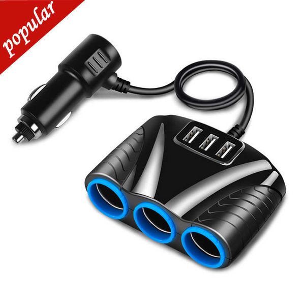 Neue 12V/24V 3 Weg Auto Steckdosen Auto Zigarette Leichter Adapter Leichter Splitter Feuerzeug 5V 3,1 A Ausgang Power Mit 5 USB Ladegerät