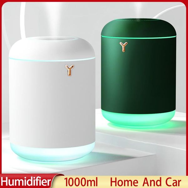 Eletrodomésticos 2022 Xiaomi Youpin Air Humidifer 1000ML Mini Difusor de Aroma de Óleo com Lâmpada Romântica USB Aroma Essencial para Casa de Carro Umidificar