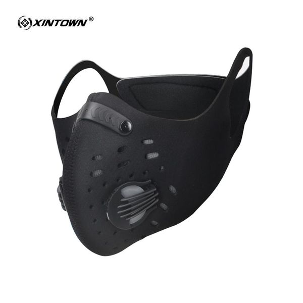 Xintown Bisiklet Maskeleri Aktif Karbon Kirletme Anti-Mask Maske Toz Geçirmez Dağ Bisikleti Bisiklet Yol Bisiklet Maskeleri Yüz Kapak159E