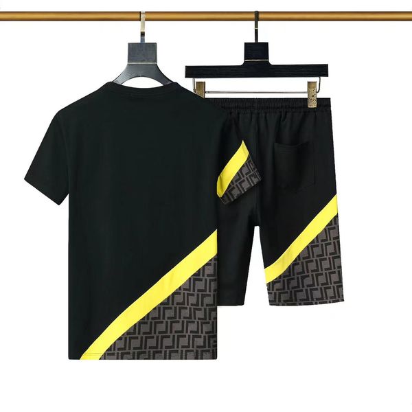 Мода мужской и женский летний спортивный костюм Случайный классический узор, мужская шорт с короткими рукавами мужская футболка может проверить оригинальную картинку m-3xl