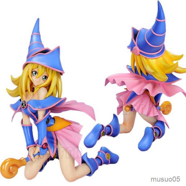 Figuras de brinquedo de ação 16 cm yu-gi-oh! Duel Monsters Anime Girl Figura pop up Magicista Dark Girl Ação Figura