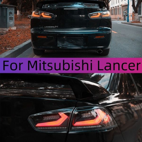 Montagem da luz traseira LED de carro para Mitsubishi Lancer e V O Modificado Corvette LED Running Light Turn Signal Signal Acessórios Lâmpada Lâmpada