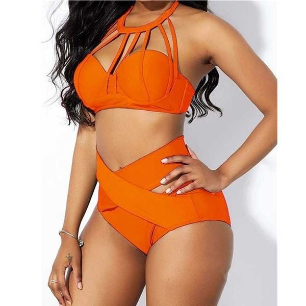 Bikini Air Bra Mutandine Donna New Sexy Perizoma a vita bassaCustom Summer Ladies Cover Up Set a righe Beach Wear Costume da bagno a due pezzi a fascia Costumi da bagno a vita alta lei in