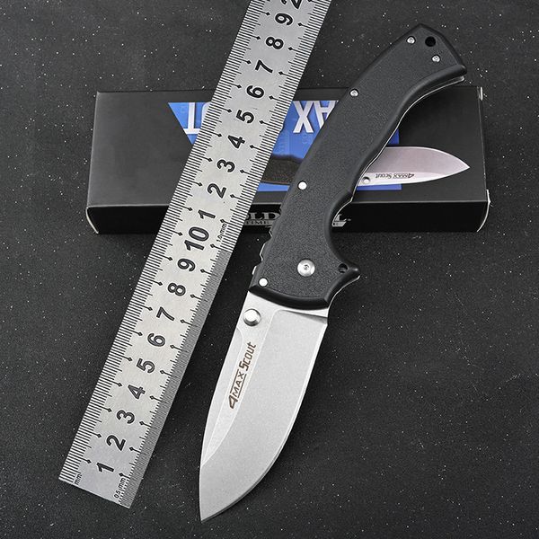 Cold 4-Maxscout Aus10a Coltello multiuso pieghevole per sopravvivenza da arrampicata con lama in acciaio Aus10a 113 850