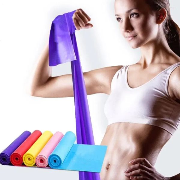 Widerstandsbänder Yoga Pilates Stretchband Übung Fitness Training Elastischer Gummigürtel 150 cm