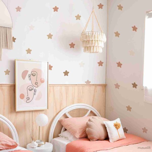 Adesivos para crianças de brinquedos desenho animado estrelas criativas adesivos de parede para crianças do quarto infantil meninas decoração de decoração de papel de parede