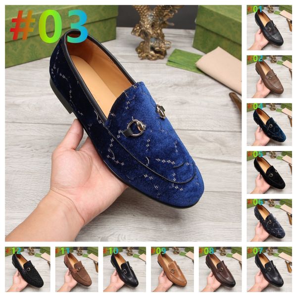 Nuevos zapatos de vestir para hombre Classics Brand Zapatos de vestir para hombre Mocasines Boda Calzado de cuero real Zapato con G Meta 6.5-12