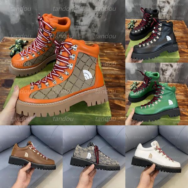 Дизайнерские женские ботильоны для альпинизма Double G Snow Boots Мужские походные ботинки Martin Fashion Leather North Boots Размер 35-45