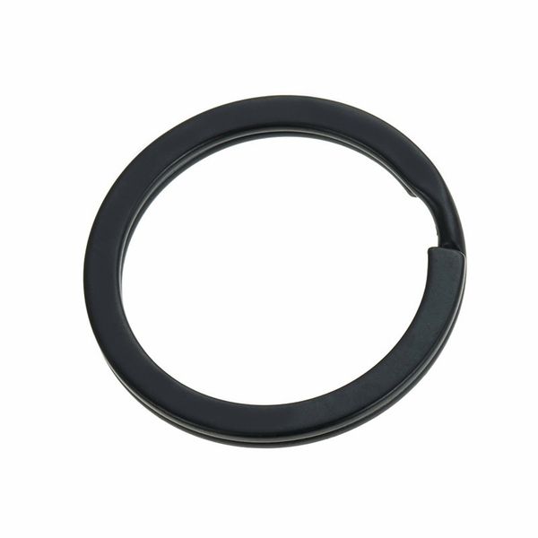 10/20PCS Out Size 15/20/25/28/30/32mm Portachiavi in metallo nero Split Ring Never Fade High Quaility Portachiavi Fit Bag Portachiavi