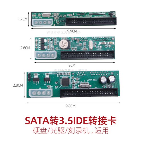 Masaüstü Dizüstü Dizüstü Bilgisayar Sabit Sürücü Optik Sürücü Adaptör Kartı SATA-3.5 inç IDE Arayüzü 39P Seri bağlantı noktası paralel bağlantı noktasına