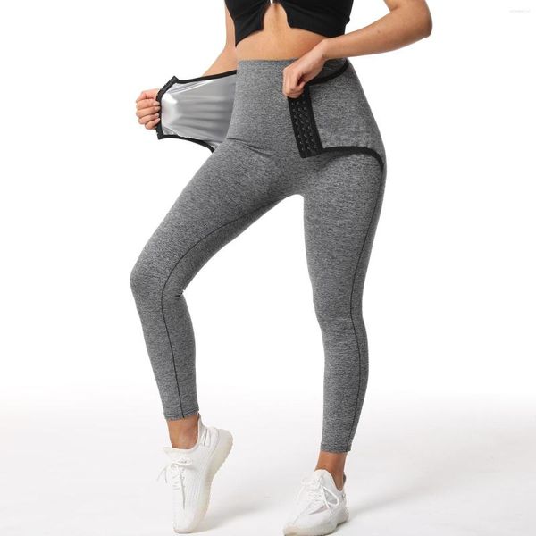 Kadın şekillendiricileri vücut şekillendirici pantolon sauna ter etkisi zayıflama fitness şortu shapewear egzersiz takım elbise spor salonu tozluk