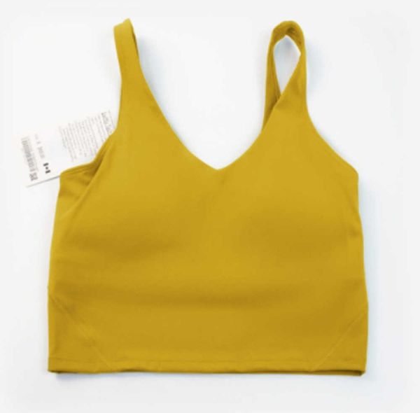 LL Classico Popolare Yoga Fitness Reggiseno Butter Soft Donna Yoga Sport Canotta Palestra Tailored Back Cintura Antiurto Pettorali Rimovibili Design Avanzato