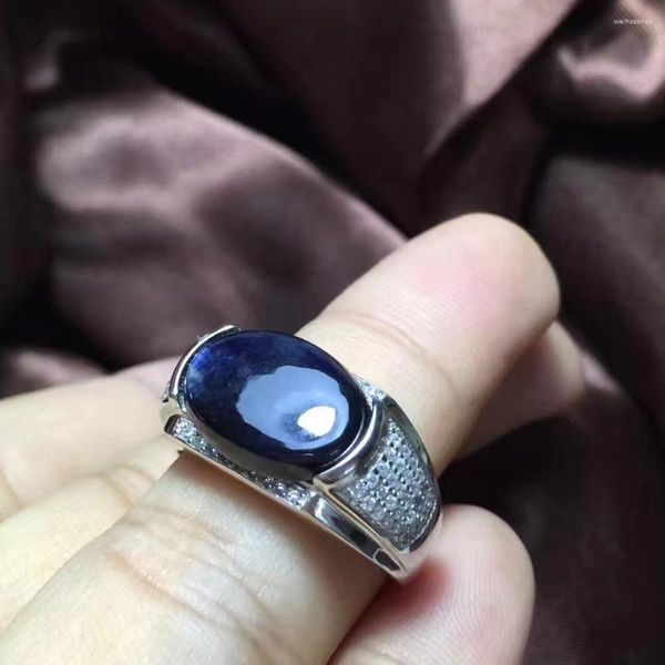 Кластерные кольца натуральные и настоящие сапфировые кольцо кольца 925 стерлингового серебра Оптовые Васы.