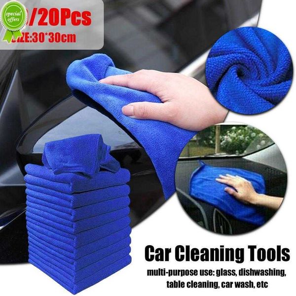 Carro 20pcs lavagem de carro toalhas de microfibra de pano de secagem macia Hemming Toalha