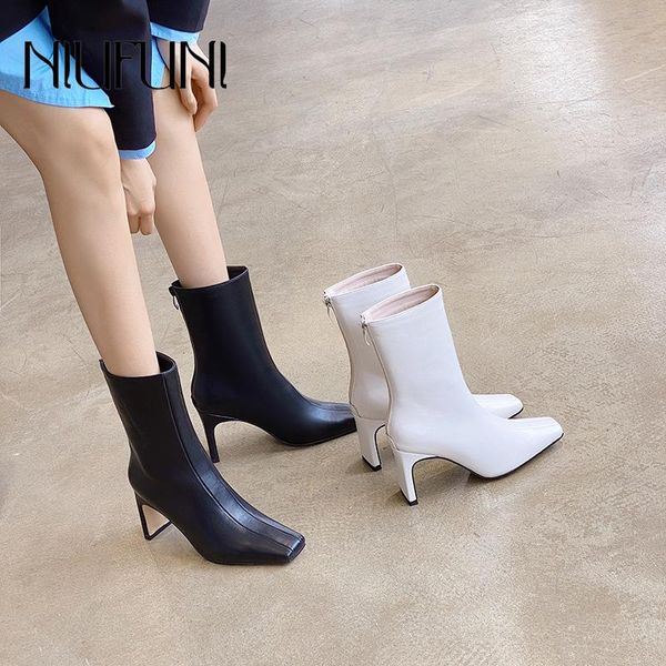 BOTAS AUTOMN WINTRO WILL Feminino Casual Western Cowboy tornozelo feminino Botas Cowgirl