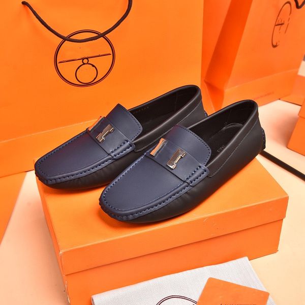 11Modello 2023 Mocassini firmati originali Primavera Estate Moda Scarpe lussuose Comode Scarpe da barca in pelle di alta qualità Scarpe casual da uomo Taglia grande 38-46