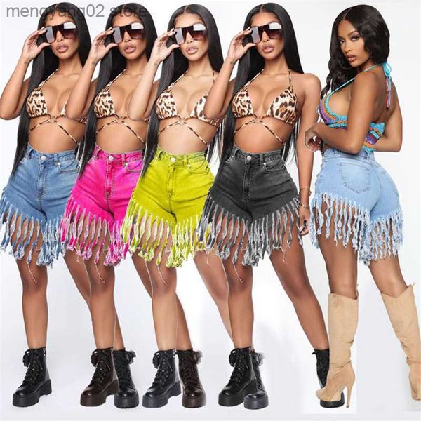 Shorts femininos Woman Woman Summer Tassel Tassel Shorts Moda de jeans magros de cintura alta S-S-SIZE S-3XL 2020 NOVA CHEGA T230515