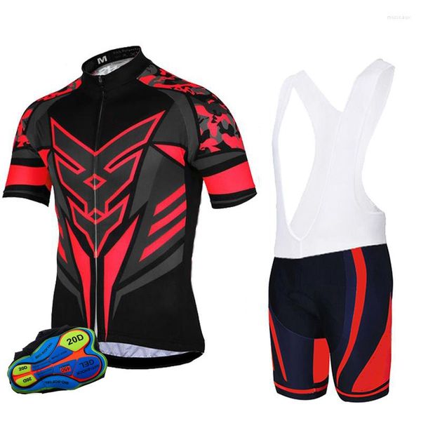 Racing Sets Sonnenschutz Fahrrad Uniform Off Road Bike Kleidung Pro Team Kurzarm Radfahren Trikots Verkauf Männer Sommer Anzüge