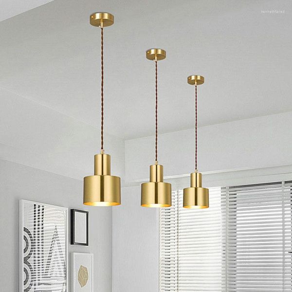 Подвесные лампы современное золото кафе Light Bar Loft Industrial Lamp Kitchen Lighting Столовая столовая подвесное освещение винтажное домашнее декор