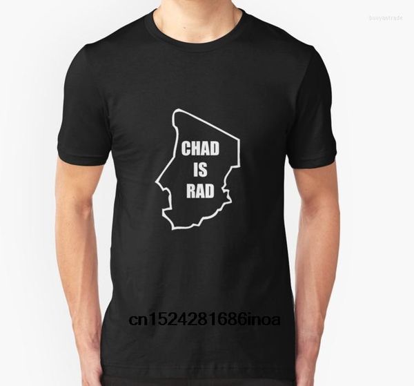 Camisetas masculinas Moda Menina Cool Mulher Mulheres engraçadas Chad Is Rad - Camiseta impressa personalizada branca