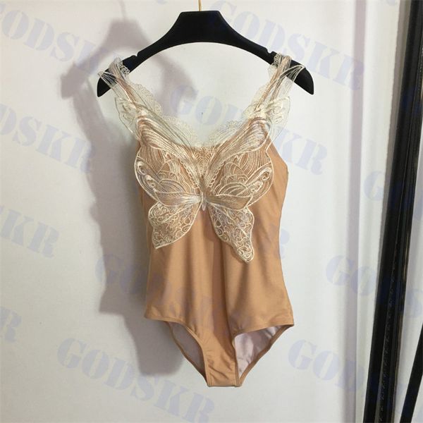 Costume da bagno in pizzo a farfalla Bikini da donna con bretelle e bikini alla moda Costumi da bagno da donna