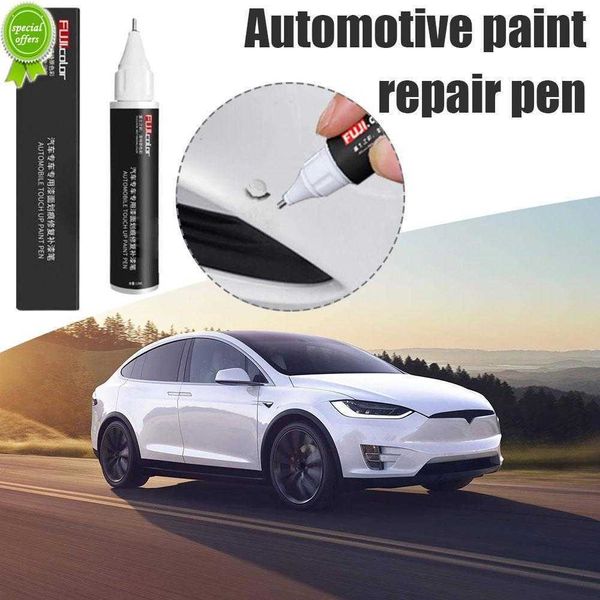 Novo apto para tesla modelo 3 x y s removedor de arranhões do carro canetas de pintura reparação de pintura do carro preto branco fixador reparação cubo da roda