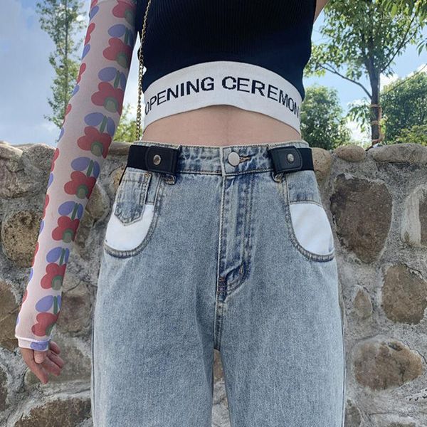 Cinture Cintura invisibile Slacker senza cuciture Jeans elastici versatili Decorazione femminile senza punzonatura
