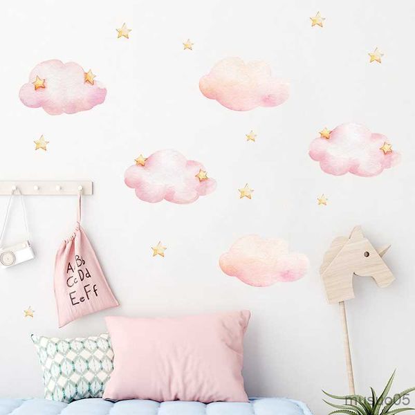 Kinderspielzeug-Aufkleber, Cartoon-Wolke, Kinderzimmer-Wandaufkleber, Innendekoration, Wandtattoos für Babyzimmer, Babyzimmer, DIY-Aufkleber, Schlafzimmer, Tapete