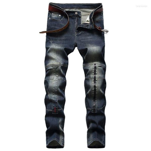 Jeans masculinos qq50050 moda masculina 2023 pista de luxo de luxo em design de design de design europeu roupas