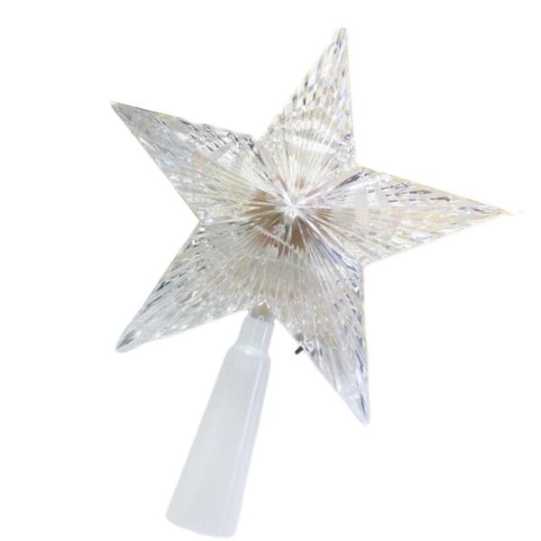 Decorazioni natalizie Star Lights Tree Topper 3D LED Top Auto Flash Party per la casa