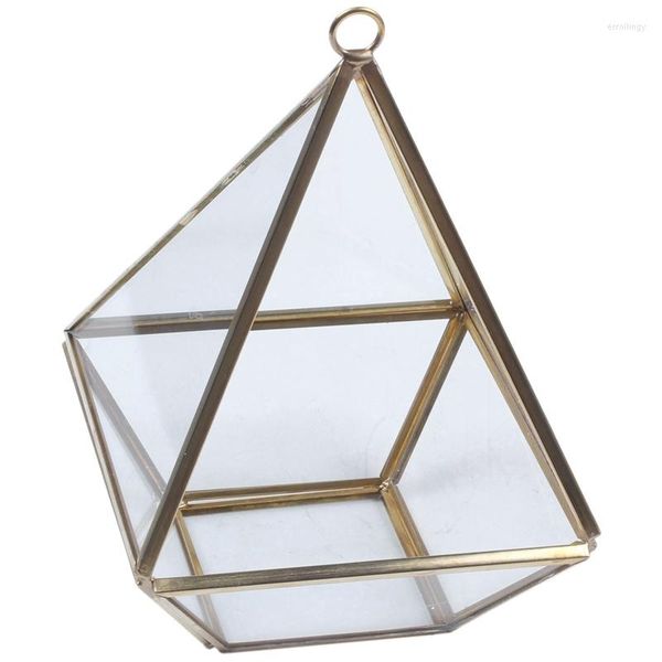 Schmuckbeutel Diamant Shape Box Organizer Geometry Glass Kosmetische Aufbewahrungskollektion Dekoration Geschenk