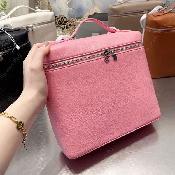 7A Yüksek Kaliteli Deri Deri Sırt Çantası Tasarımcısı Loro Piana L19 Mini Sırt Çantası Omuz Sırt Çantası Crossbody Deri Çanta Sırt Çantası Tasarımcıları