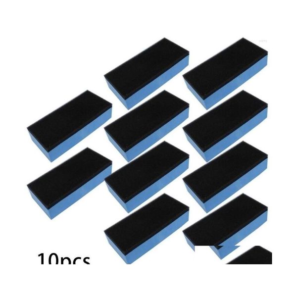 Esponjas de esponjas Padrões de limpeza de carro 10pcs Ceramiccoating Nano Capas de cera Aplicador Polish Cerâmica Limpeza e Manutenan Dh8to