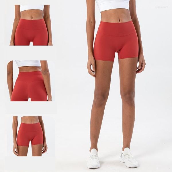 Aktive Shorts Top Damen Sport Gym doppelseitige Schleifen Yoga Fitness Hosen Sexy Frauen weiche atmungsaktive hohe Taille Hip Lift