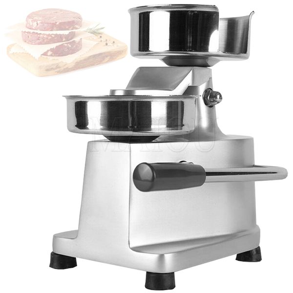 100/ 130/150 mm Máquina de hambúrguer manual redonda para moldar carne Máquina de moldar hambúrguer de hambúrguer resistente