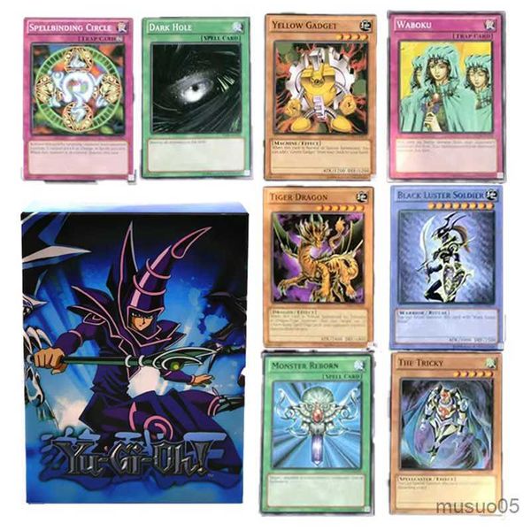 Kartenspiele 66 Stück Englische Yugioh-Karten YU-GI-OH-Kartenspiel Trading Battle Yu Gi Oh Carte Dark Magician Collection Kinderspielzeug