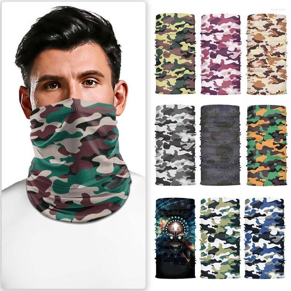 Sciarpe Camouflage Senza cuciture Sport all'aria aperta Ciclismo Bandana Buff Scaldacollo Uomo Donna Pesca Escursionismo Sciarpa Copricapo Maschera