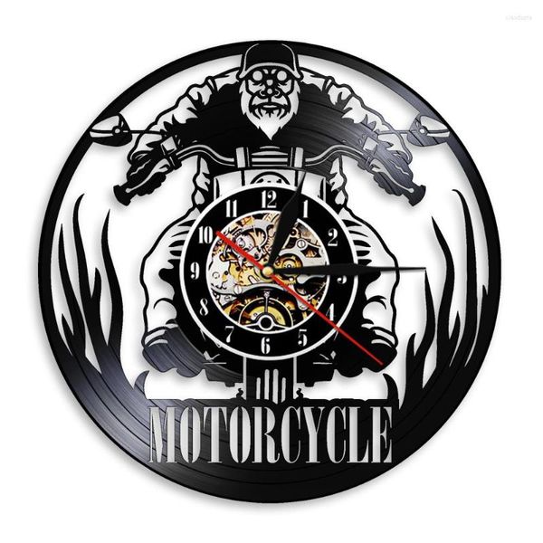 Настенные часы мотоцикл Time Touring Motorcyclist Rider Rider Rick Riding Racing Silent Watch Lover Lover Gift