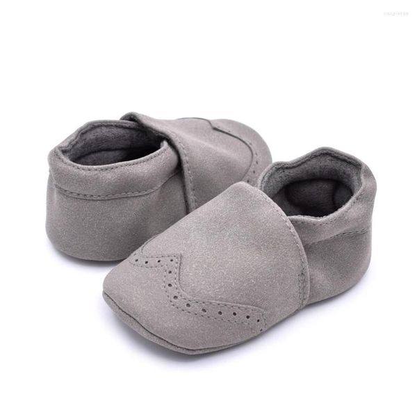 First Walkers Born Baby Boy Girl Scarpe Mocassino Prewalkers in pelle PU per bambini Culla Neonati