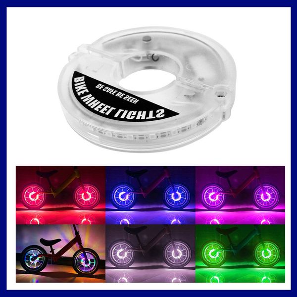 22 LED Flash Spoke Light Induzione intelligente Ruota per bicicletta Luci USB Ricaricabile Balance Car Tamburo Pneumatico Valvola per pneumatici Lampada per auto Moto Pneumatici Flash Light Lamp