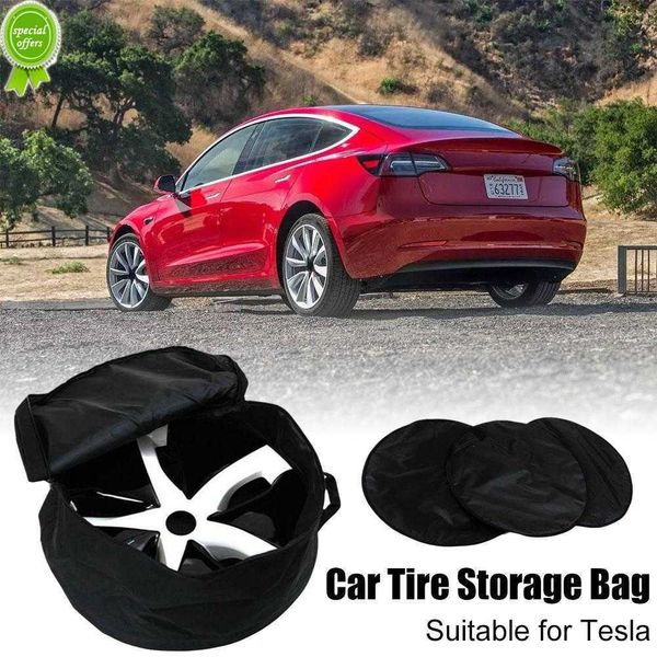 Auto Rad Abdeckung Lagerung Tasche Radkappen für Tesla Modell 3 Y 2023 Hub Cap Tragbare Trage Organizer Tasche Auto radkappe Auto Zubehör