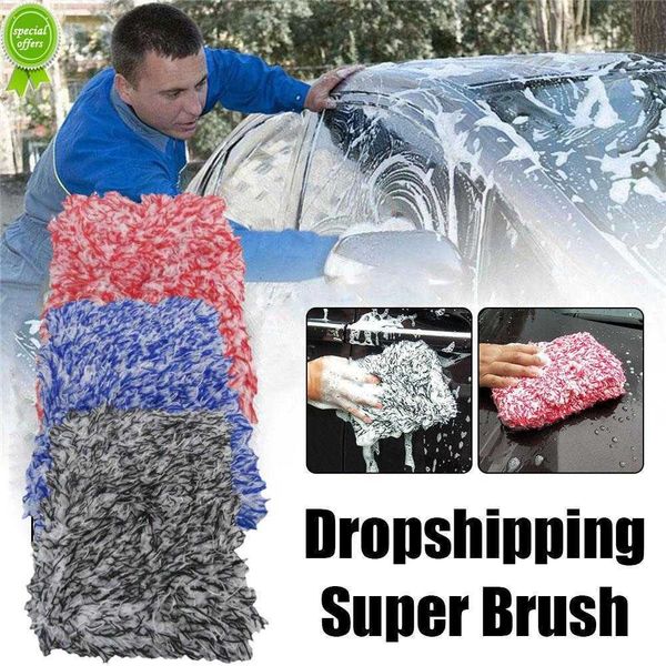 Car Super Brush Microfiber без скольжения мягкая губчатая полотенца. Легко очищать автомобильные колеса.