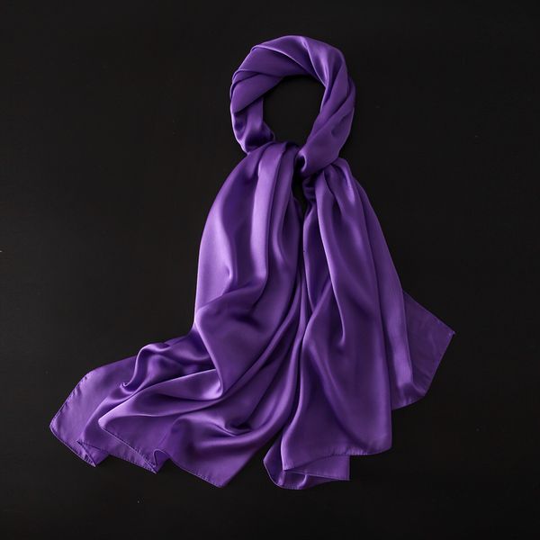 Sarongs marca de luxo 100% lenço de seda mulheres grandes xales pashmina hijab falard echarpe design sólido lady praia roubou lenços de cabeça 230515