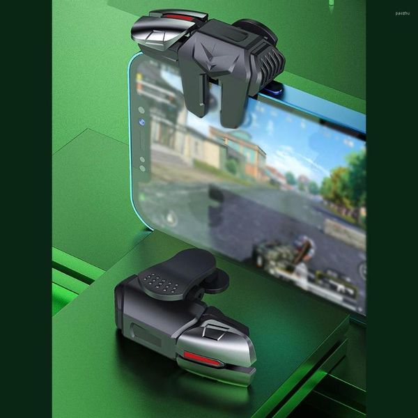 Controller di gioco 1 paio Trigger telefonici universali Giochi mobili Joystick in lega ABS Pulsanti di accensione con puntamento Gampad antiscivolo