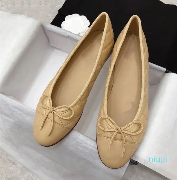 2023 Ballerine da donna fashion designer fannullone scarpe da ballo borsa da ballo scatola di lacci delle scarpe 34-42