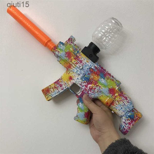 Gun oyuncakları jel top blaster elektrikli oyuncak silah oyuncak sürgülü otomatik sıçrama top skar atış oyunları çocuklar için ideal hediye erkekler yetişkin oyuncak silah t230515